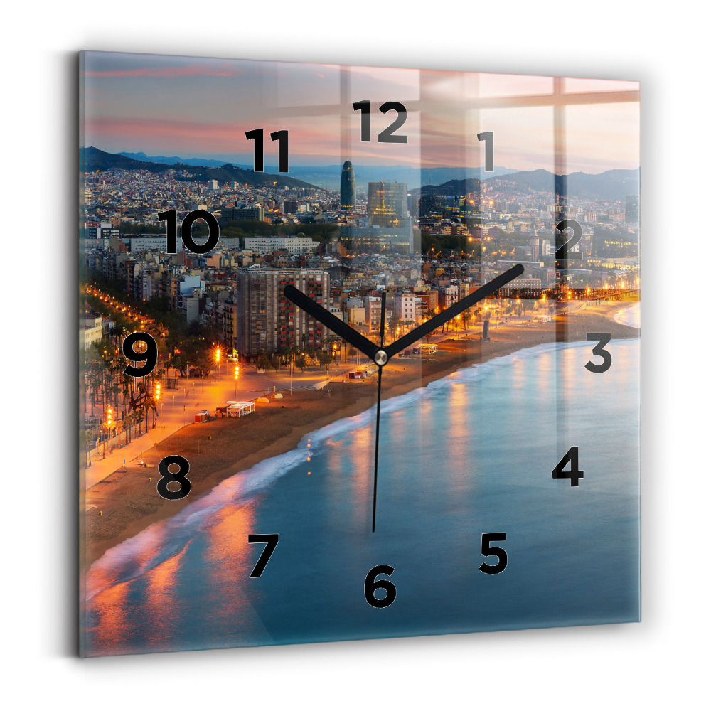 Négyzet alakú üvegóra 30x30 Strand Barcelonában