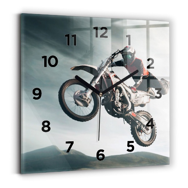 Szögletes üvegóra 30x30 Motoros stílusú adrenalin