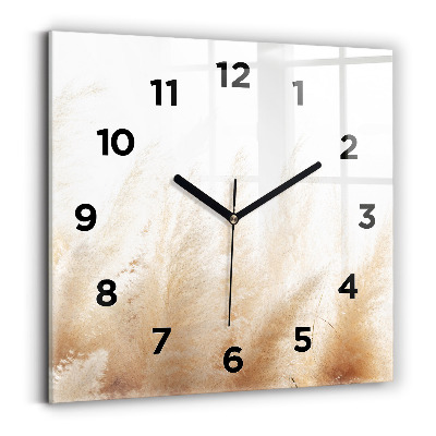 Szögletes üvegóra 30x30 Kalászok