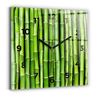 Négyzet alakú üvegóra 30x30 ázsiai bambusz