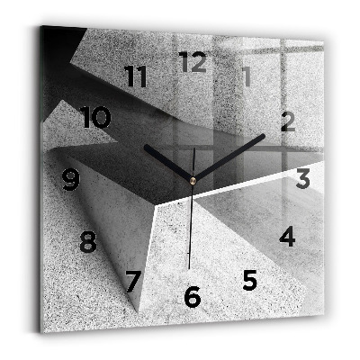 Szögletes üvegóra 30x30 Absztrakt háromszögek