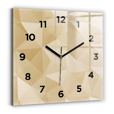 Négyzet alakú üvegóra 30x30 Háromszögek absztrakciója