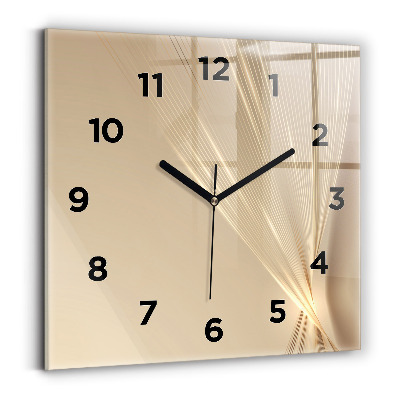 Szögletes fali üvegóra 30x30 Absztrakt fény