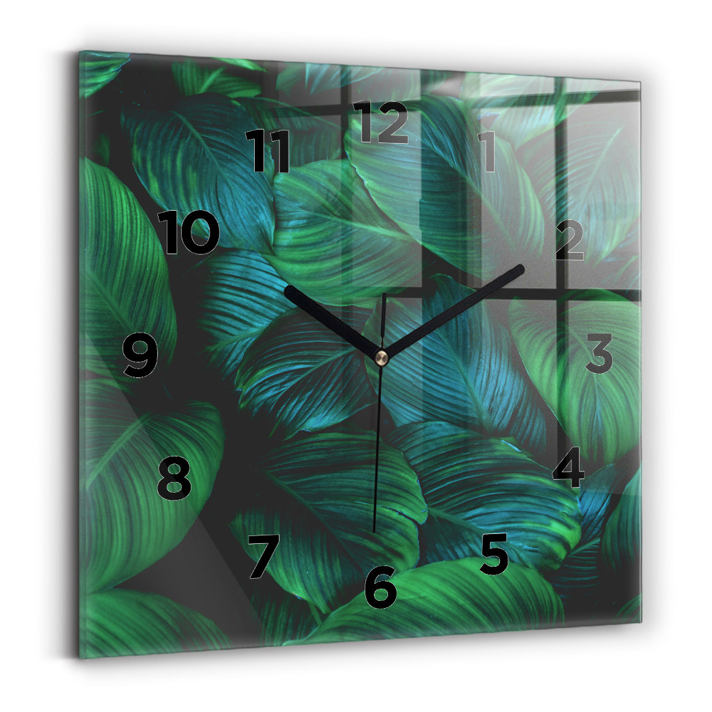 Négyzetes üvegóra 30x30 A természet levelei