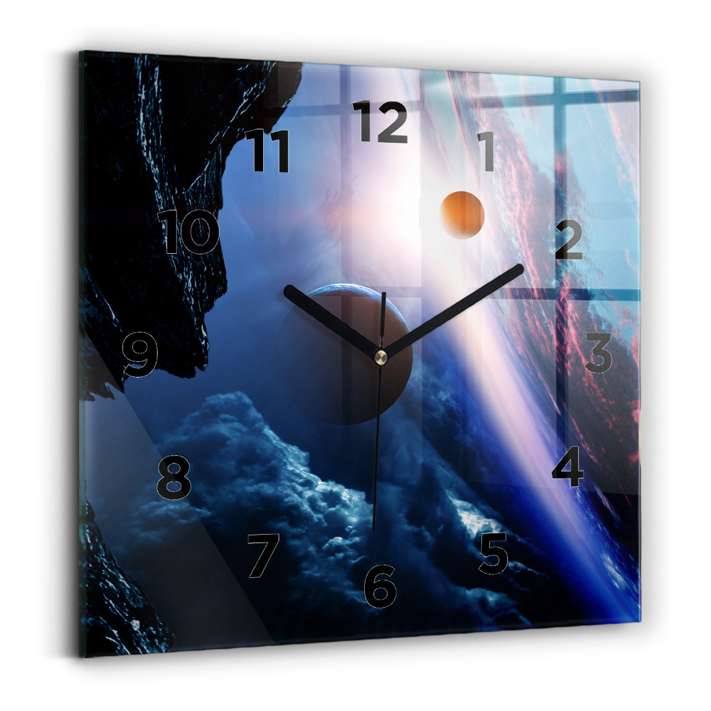 Szögletes fali üvegóra 30x30 Nagy galaxis