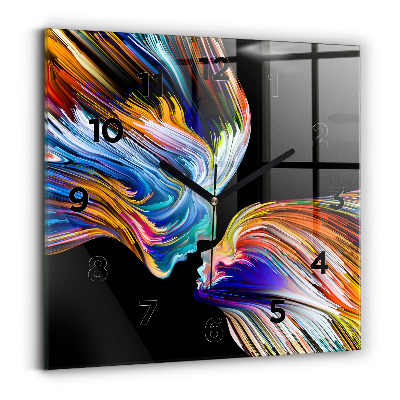 Négyzetes üvegóra 30x30 Érzelmi művészet