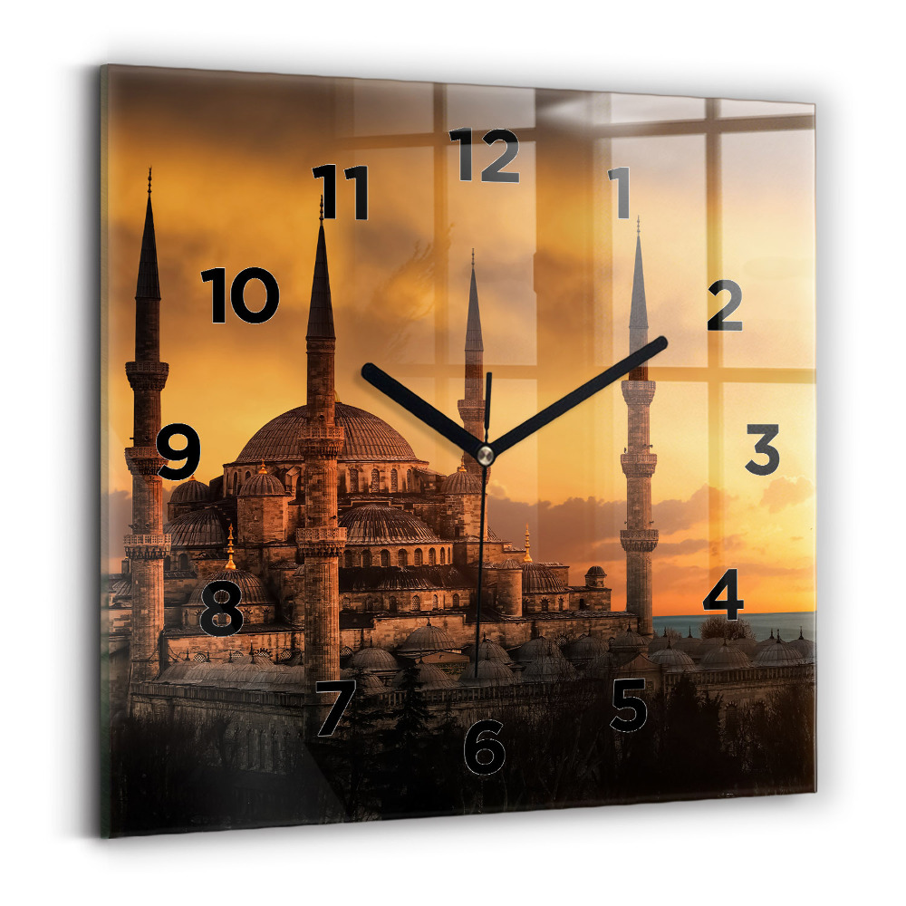 Négyzetes üvegóra 30x30 Mecset Isztambulban