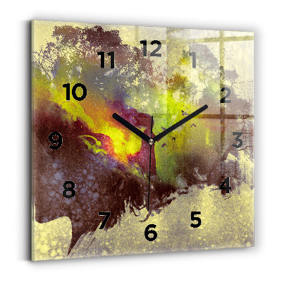 Szögletes fali üvegóra 30x30 Nő az erdőben