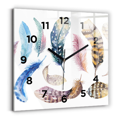 Szögletes üvegóra 30x30 Retro művészeti illusztráció