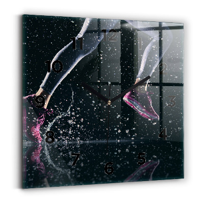 Szögletes üvegóra 30x30 Egészséges életmód és futás