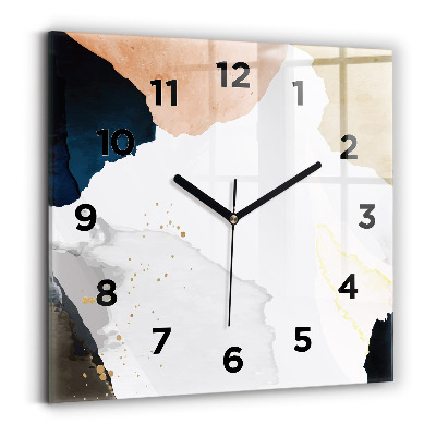 Szögletes fali üvegóra 30x30 Absztrakciós foltok