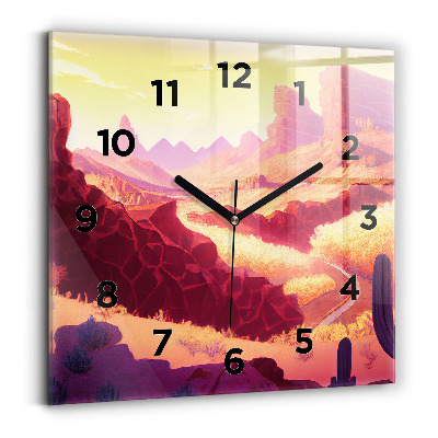 Négyzetes üvegóra 30x30 Sivatag Arizonában