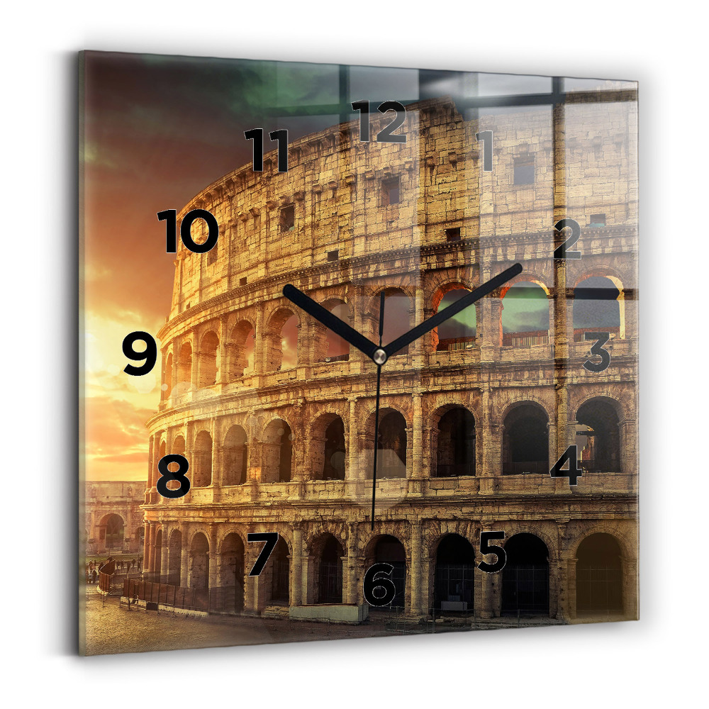 Szögletes fali üvegóra 30x30 A római Colosseum