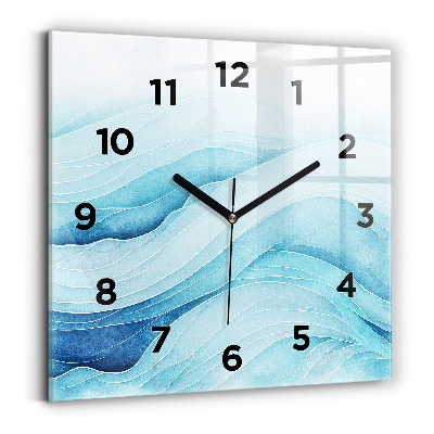 Négyzet alakú üvegóra 30x30 Kék felhők