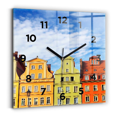 Szögletes üvegóra 30x30 Wrocław - Óváros