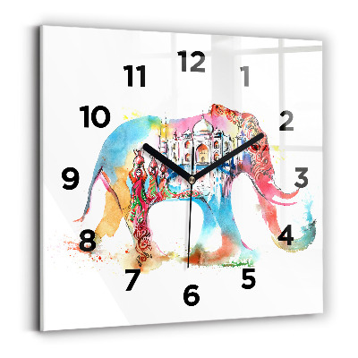 Szögletes üvegóra 30x30 indiai kultúra