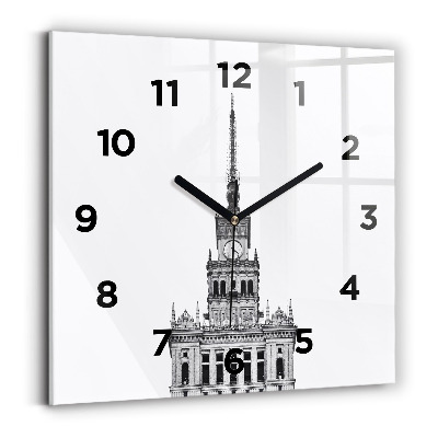 Szögletes üvegóra 30x30 Kultúra és Tudomány Palotája