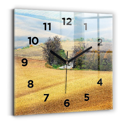 Négyzet alakú üvegóra 30x30 Morvaország vidéki táj