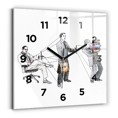 Szögletes fali üvegóra 30x30 Bábemberek