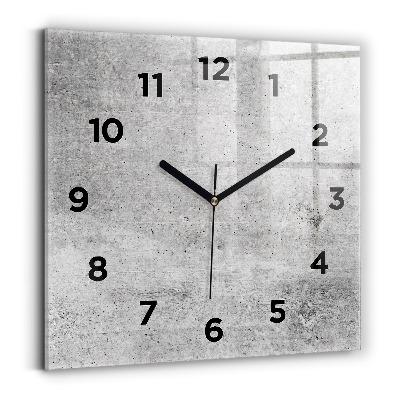 Szögletes üvegóra 30x30 Nyers fal