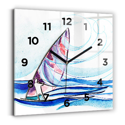 Szögletes fali üvegóra 30x30 Szörfdeszka