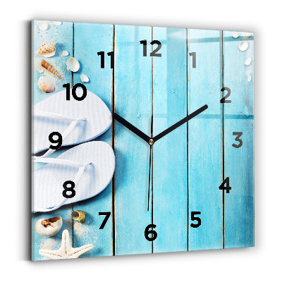 Szögletes üvegóra 30x30 Ünnepi kiegészítők