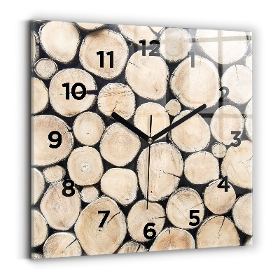 Szögletes fali üvegóra 30x30 Fatuskákat vágni