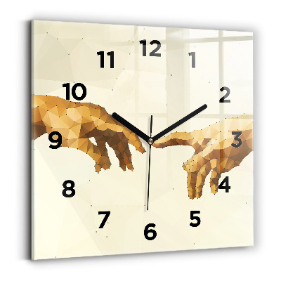 Négyzet alakú üvegóra 30x30 Ádám teremtése