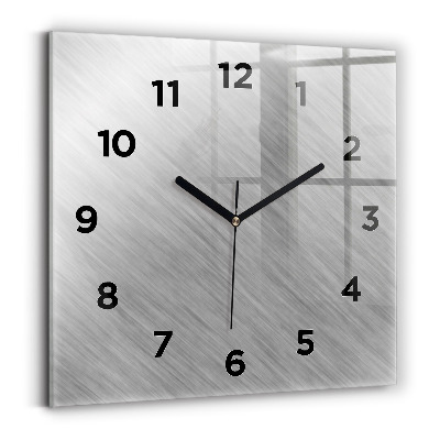 Négyzetes üvegóra 30x30 Fém fal