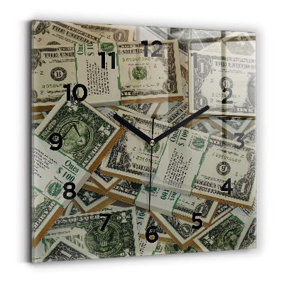 Négyzet alakú üvegóra 30x30 1 amerikai dollár