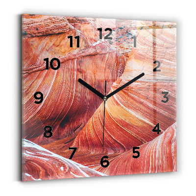 Négyzet alakú üvegóra 30x30 Festői Grand Canyon