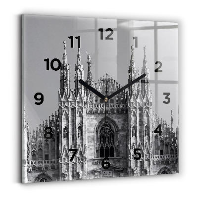 Szögletes fali üvegóra 30x30 Duomo di Milano katedrális