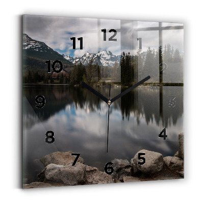 Szögletes fali üvegóra 30x30 Magas-Tátra Szlovákiában