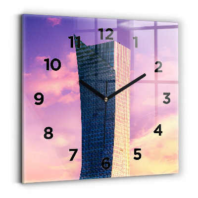 Négyzet alakú üvegóra 30x30 Felhőkarcoló Varsóban