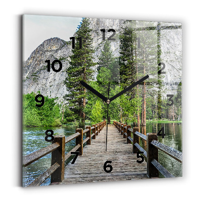 Szögletes fali üvegóra 30x30 Yosemite fahíd