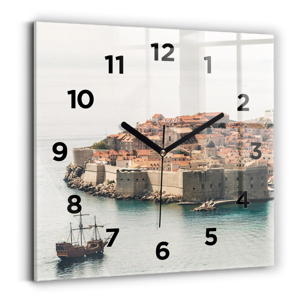 Négyzet alakú üvegóra 30x30 Vitorlás Dubrovnikban