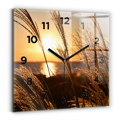 Szögletes fali üvegóra 30x30 Búza az arany napsütésben