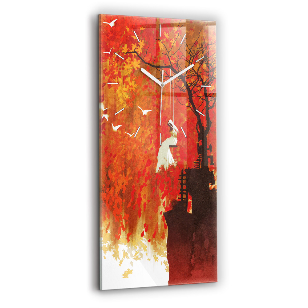 Függőleges üvegóra 30x60 Menyasszony ősszel