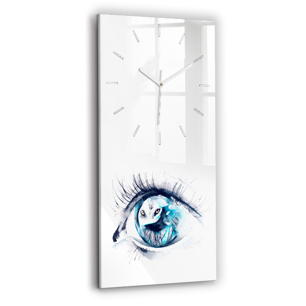 Téglalap alakú üvegóra 30x60 Farkas bámul illusztráció