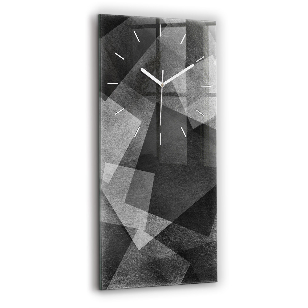 Négyszögletes üvegóra 30x60 Geometriai absztrakció