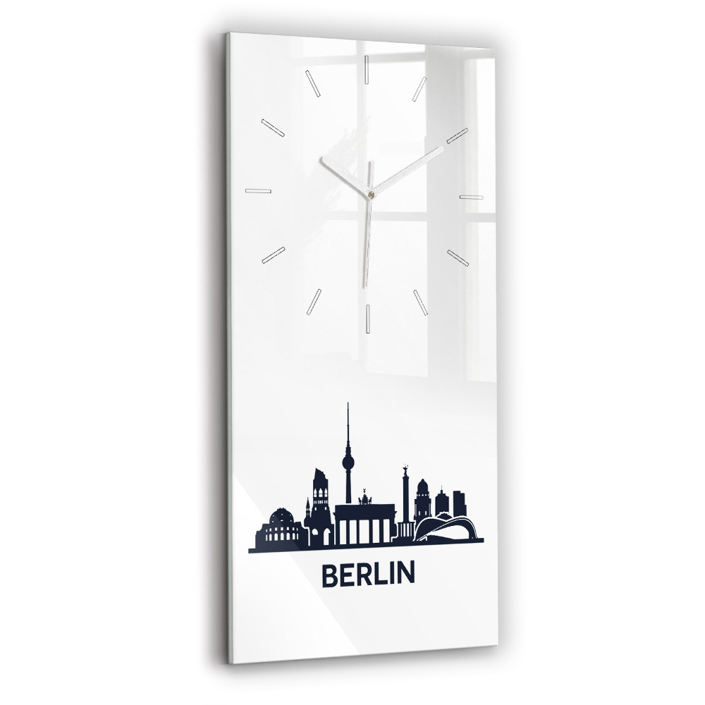 Téglalap alakú üvegóra 30x60 Berlin város illusztráció