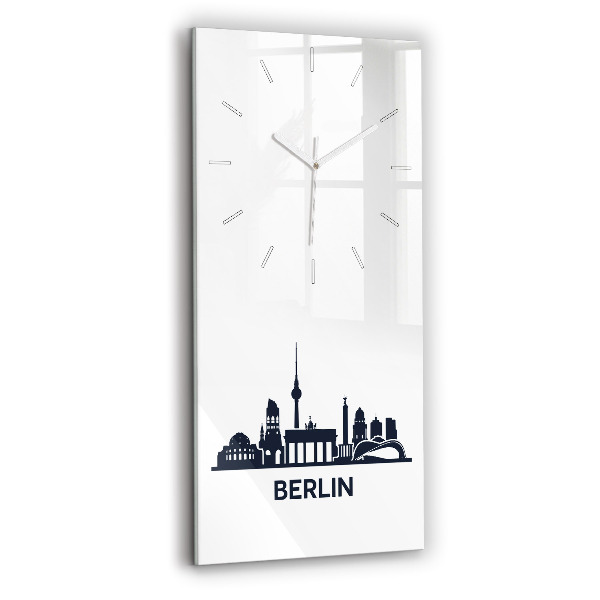 Téglalap alakú üvegóra 30x60 Berlin város illusztráció