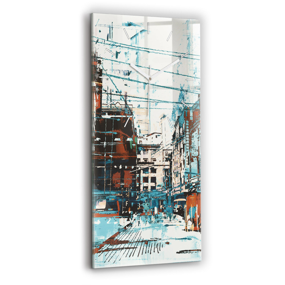 Négyszögletes üvegóra 30x60 Utcai művészet