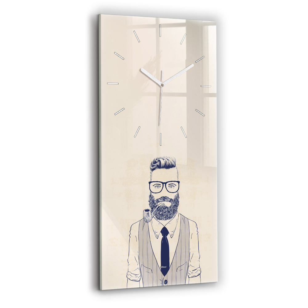 Függőleges üvegóra 30x60 Szakállas férfi