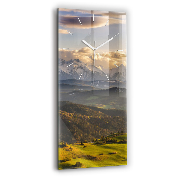 Négyszögletes fali üvegóra 30x60 Pieniny – Wysoki Wierch
