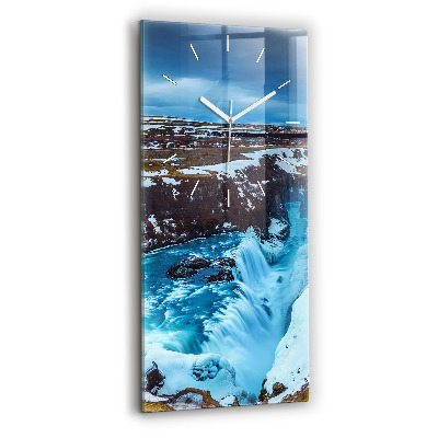 Függőleges üvegóra 30x60 Gullfoss vízesés Izlandon