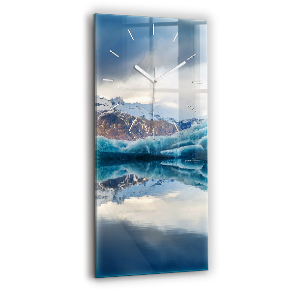 Négyszögletes fali üvegóra 30x60 Jokulsarlon-tó Izlandon