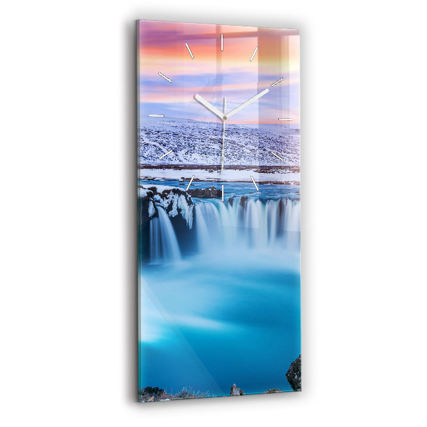 Függőleges üvegóra 30x60 Godafoss vízesés Izlandon