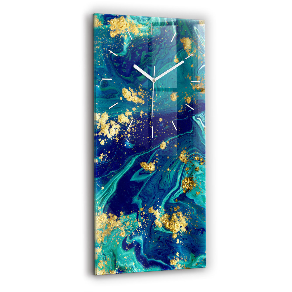 Négyszögletes üvegóra 30x60 Modern absztrakció