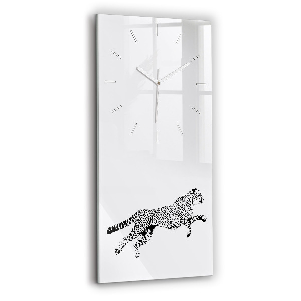Téglalap alakú üvegóra 30x60 Párduc sziluett